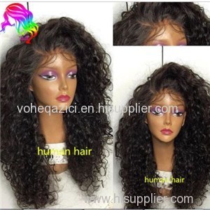 Peruvian Human Hair Lace Front Wig Curly