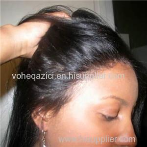 Peruvian Human Hair Lace Front Wig Silky Straight