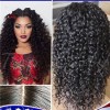 Malaysia human hair full lace wig jerry curly