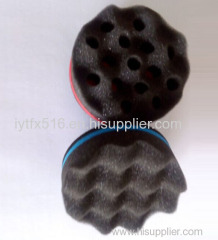 Round Shape Hair Twist Sponge