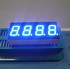 Ultra blue 0.4&quot; 4 digit led 7 segment display common cathode for instrument panel