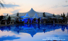 800 people event tent with luxury decoration for big party show