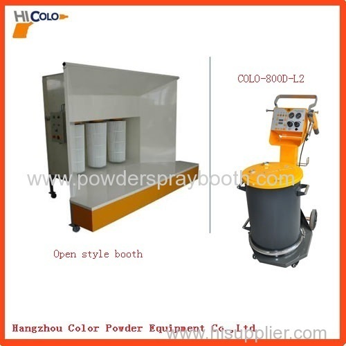 open type Powder Coating Spray Booth