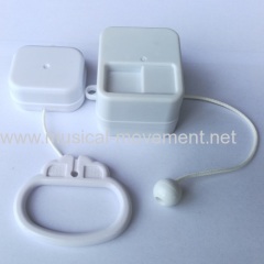 Attached Handles Waterproof Musical Box Pull String Cord