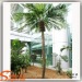 Needle Fern Fake Plants Green Leaves Artificial Kwai Palm Tree with fiberglass trunk for outdoors decoration