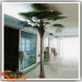 Needle Fern Fake Plants Green Leaves Artificial Kwai Palm Tree with fiberglass trunk for outdoors decoration