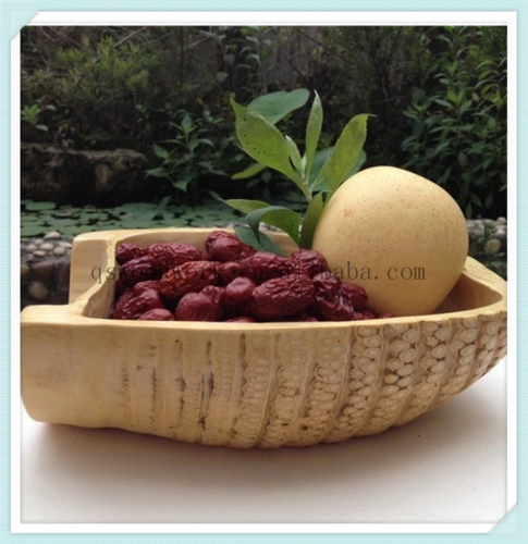 Bamboo fruit plate eco-friendly natural varnished unique design