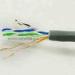 Grey PE Insulation UTP Cable Cat5e 24AWG High Speed 500 m/roll