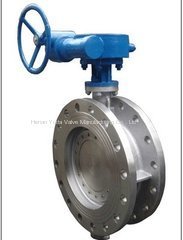 Stainless steel triple offset flange butterfly valve