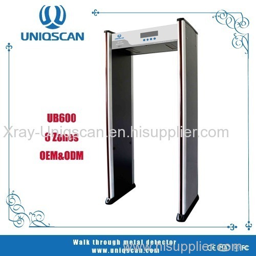 monthly selling star 6-18 zones Door frame metal detector with best price