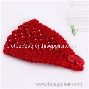 Knitted Headband With So Many Kinds Accessories Attached