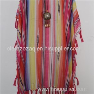 Summer Polyester Printed Beach Cover With Different And Beautiful Fringe