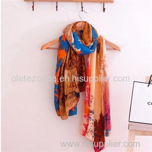 High Quality Twill Polyester Printed Scarf