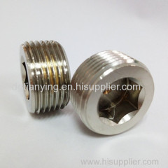 Nickle Plated Brass male pipe plug