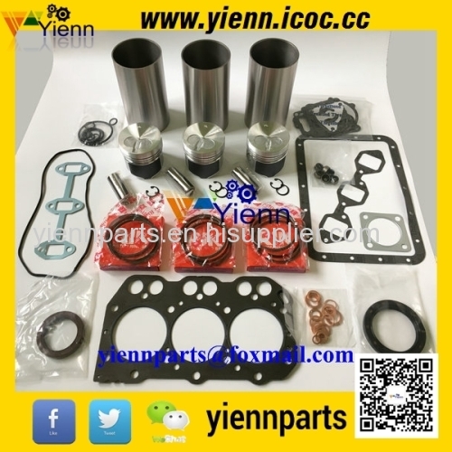 Yanmar 3TNA72 Piston and piston ring cylinder liner Full Gasket kit for yanmar 3TNA72-U3C 3TNA72L diesel engine repair p