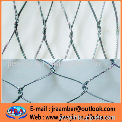 Ferrule Mesh AISI 316 304 card buckle networkHand woven stainless steel ferruled cable mesh Zoo Animal Cage Mesh Nettin