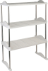 3 layer plastic shoe rack with Stainless Steel