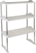 3 layer plastic shoe rack with stainless steel