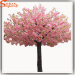 Pink silk sakura flowers artificial indoor Japanes plants cherry blossom wedding tree