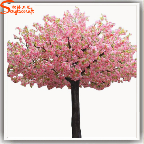 Pink silk sakura flowers artificial indoor Japanes plants cherry blossom wedding tree