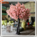 Pink silk sakura flowers artificial indoor Japanes plants cherry blossom wedding tree