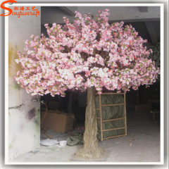 Pink silk sakura flowers artificial indoor Japanes plants cherry blossom wedding tree
