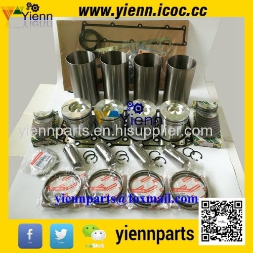 KOMATSU S4D106 Piston & ring cylinder liner full gasket kit Bearing kit for KOMATSU BACKHOE LOADERS S4D106 Diesel engine