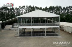 High quality 15x10m special design for two floor double decker tent