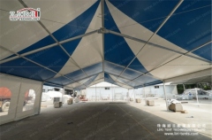 12x25m mixed color high peak tent for wedding and party