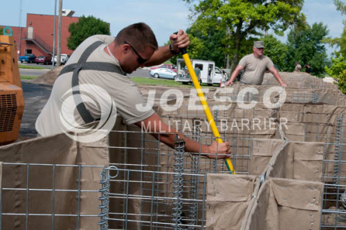 JOESCO gabion barriers/Gabion Barriers/defence bastion