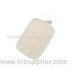 Rectangle Natural Loofah Body Scrubber Pad With Elastic Belt