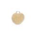 Heart Shape Sisal Scrubber Body Scrub Pad 10x8 cm For Face Exfoliating