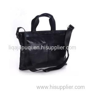 Leather Top Zipper Laptop Computer Briefcase Business Bag
