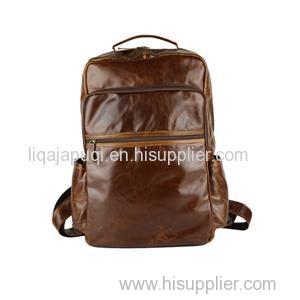 Vintage Men Casual Canvas Leather Backpack Rucksack Bookbag Satchel Hiking Bag