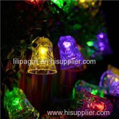 Small Bell LED Solar String Light For Christmas