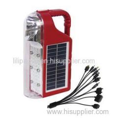 Multifunction Solar Flashlight 6 LED Camping Lantern