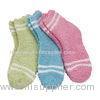 Aloe Infused SPA Socks polyester plush therapy spa sock stripe pattern