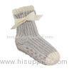 Aloe Infused SPA Socks polyester plush therapy big warm spa sock double color with anti slip