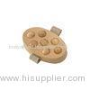 Natural Handheld Wooden Body Massager Customized For Body Relaxing