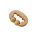 Two Rollers Small Wooden Roller Massager Convenient For Body Care