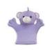 Purple Bear Head Kids Bath Mitt Cotton Terry Body Cleaning Glove