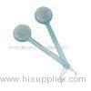 Round Head Skin Exfoliating Brush Shower Back Scrubber With Curved PS Long Handle