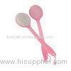 Pink Plastic Household Bath Body Brush With 39cm Extra Long Handle