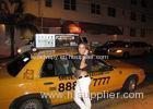 Taxi Top Advertising LED Billboard / Outdoor Led Car Advertising Signs Fireproof