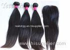 18 Inches 8A Brazilian Human Hair Extensions / Smooth Real Virgin Hair weaving