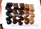 Multi Colored Real Brazilian Human Hair Extensions With Soft And Luster