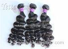 No Chemical Full Head Peruvian Human Hair Weave Bouncy Loose Wave