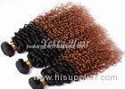 Professional Light Brown Ombre Remy Hair Weave No Tang No Mixture