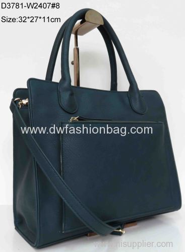 Fashion zipper shoulder bag/PU handbag/Lady bay