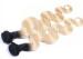 12'' - 30'' Body Wave Ombre Real Hair Extensions / Golden Blonde Curly Hair